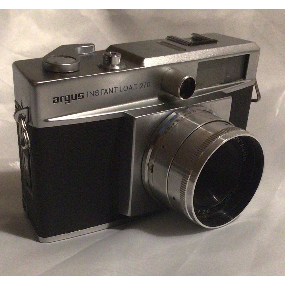 VINTAGE ARGUS INSTANT LOAD 270 CAMERA with CAPRO FL 55 Flash Unit